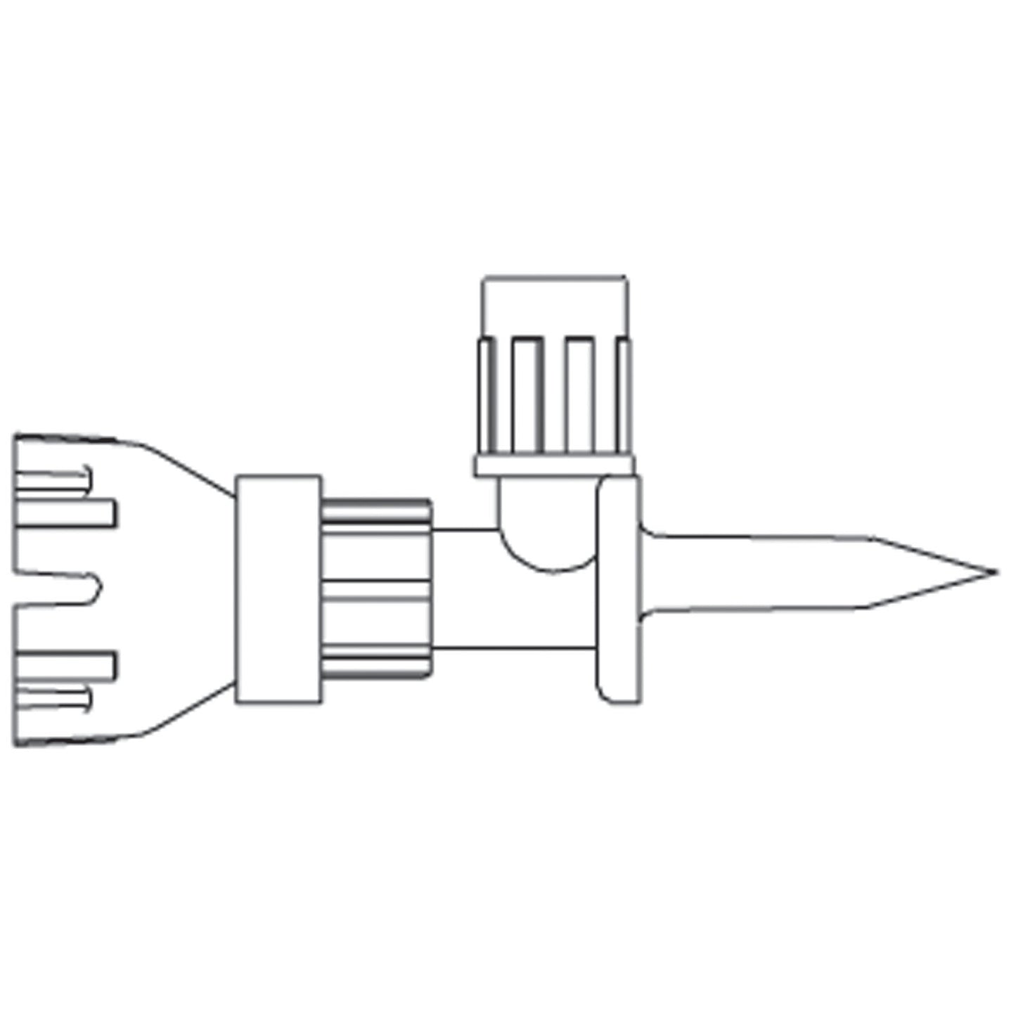 MINI-SPIKE Dispensing Pin, SAFSITE Valve, Automatic 2-Way Valve For Aspiration or Injection of Medication From Inverted Multi-Dose Vials, Luer Slip Connector, Utilizes a Bacterial Retentive Air-Venting Filter, DEHP & Latex Free (LF), 50/cs (Rx) (Item is Non-Returnable) (Continental US+HI Only, Excluding IN and ND)