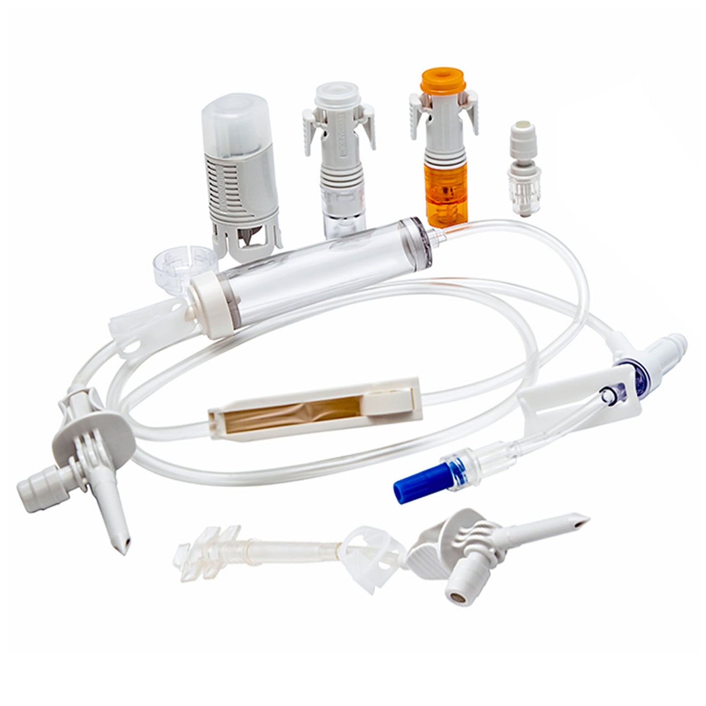 Tevadaptor Spike Port Adaptor, Adapts a Dedicated IV Pump Tubing Set or Gravity Tubing Set, DEHP & Latex Free (LF), 8"L, 100/cs (Rx) (Continental US+HI Only) (Item is Temporarily Unavailable for Sale due to Manufacturer allocation with no ETA on availability) <Strong style="color:red">Max weekly quantity allowed: 10</Strong>