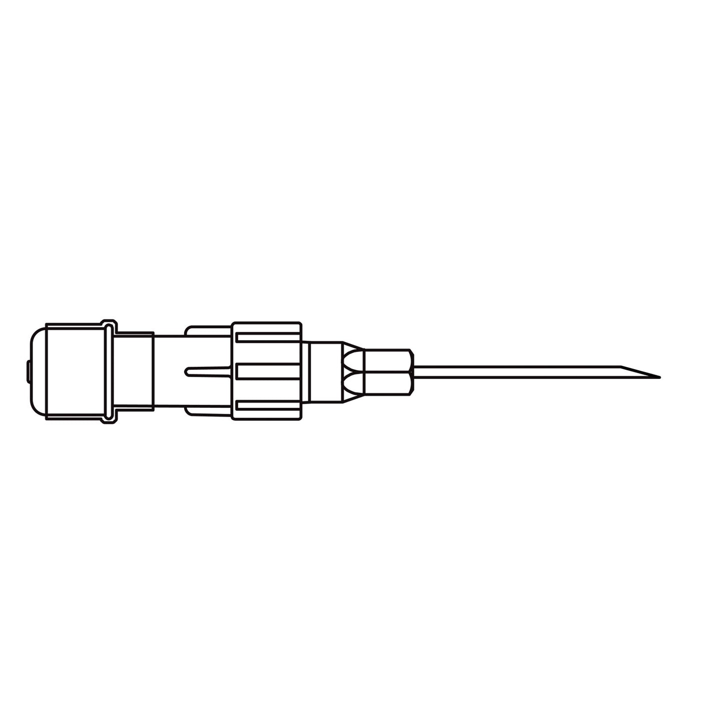 Intermittent Injection Port, 19G x 1" Needle, For the Addition of Multiple Additives to the Additive Port of an IV Bag, DEHP & Latex Free (LF), .24mL Priming Volume, 100/cs (Rx) (Item is Non-Returnable) (Continental US+HI Only, Excluding IN and ND)