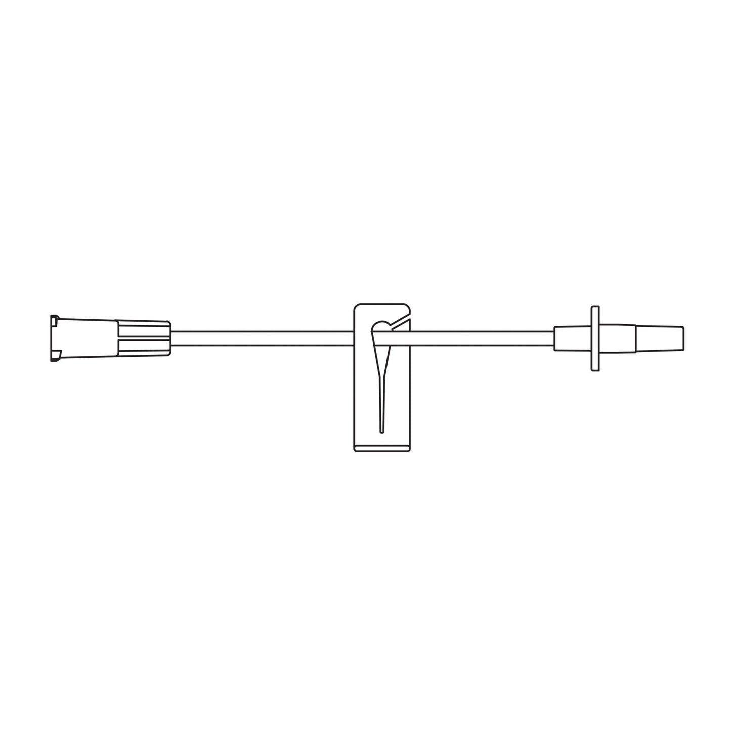 Small Bore Extension Set, Proximal Luer Lock Connection, Distal Luer Slip Connection, Slide Clamp, 0.2mL Priming Volume, 6"L, DEPH & Latex Free (LF), 100/cs (Rx) (Continental US+HI Only)