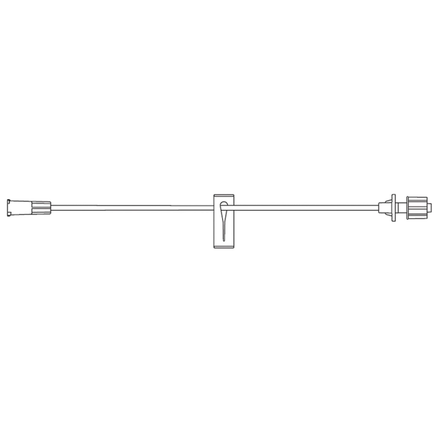 Small Bore Extension Set, Proximal Luer Lock Connection, Distal SPIN-LOCK Slide Clamp & Luer Lock Connection, 0.5mL Priming Volume, 13"L, DEHP & Latex Free (LF), 100/cs (Rx) (Item is Non-Returnable) (Continental US+HI Only, Excluding IN and ND)