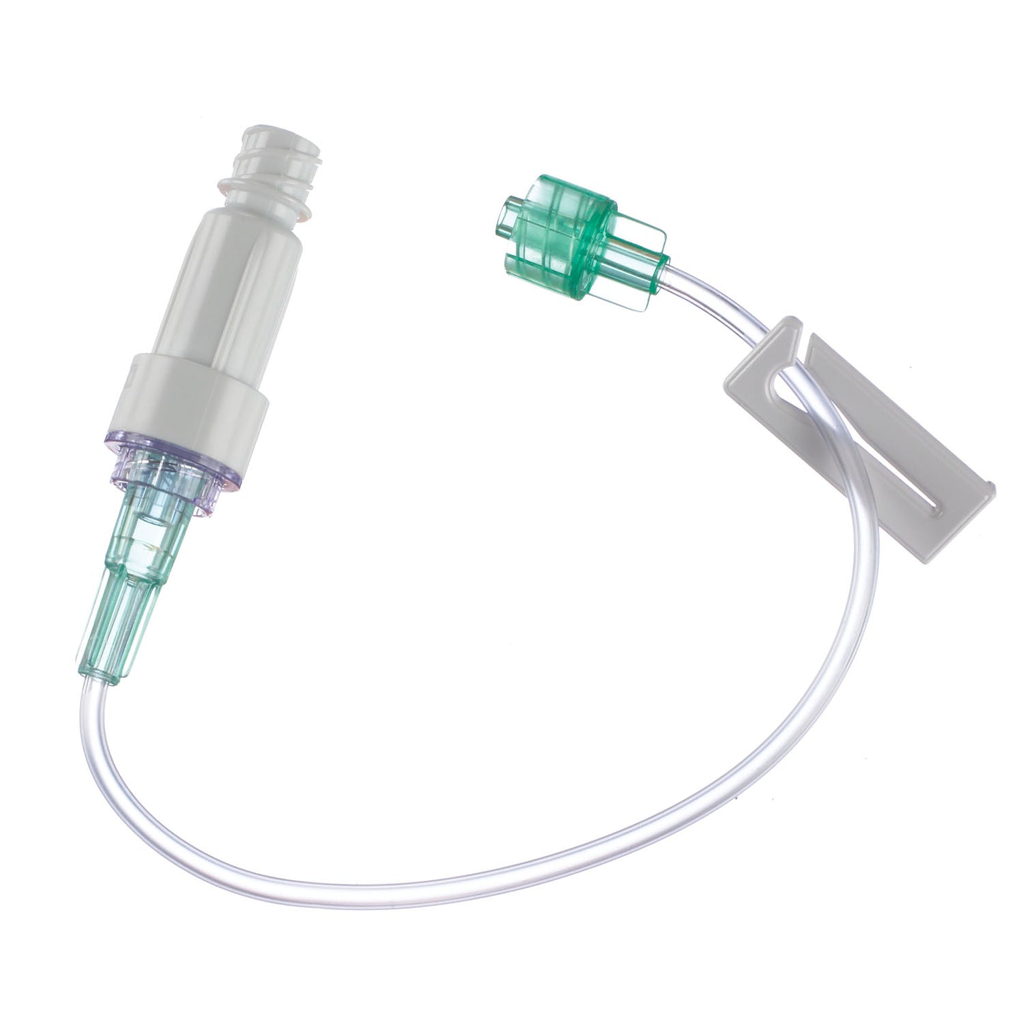 Small Bore Extension Set , ULTRASITE Valve & Male Luer Lock Adapter, 0.61mL Priming Volume, 8"L, Removable Slide Clamp, DEHP & Latex Free (LF), 100/cs (Rx) (Item is Non-Returnable) (Continental US+HI Only, Excluding IN and ND)