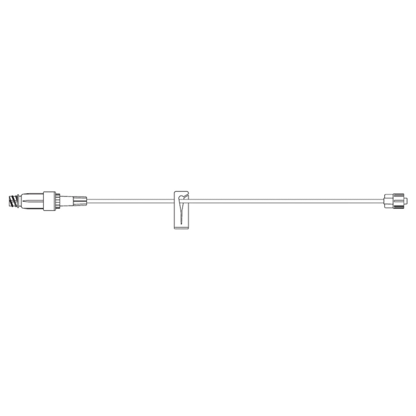 Small Bore Extension Set , Bonded ULTRASITE Valve, Luer Lock Connection, 0.5mL Priming Volume, 14"L, DEHP & Latex Free (LF), 100/cs (Rx) (Item is Non-Returnable) (Continental US+HI Only, Excluding IN and ND)