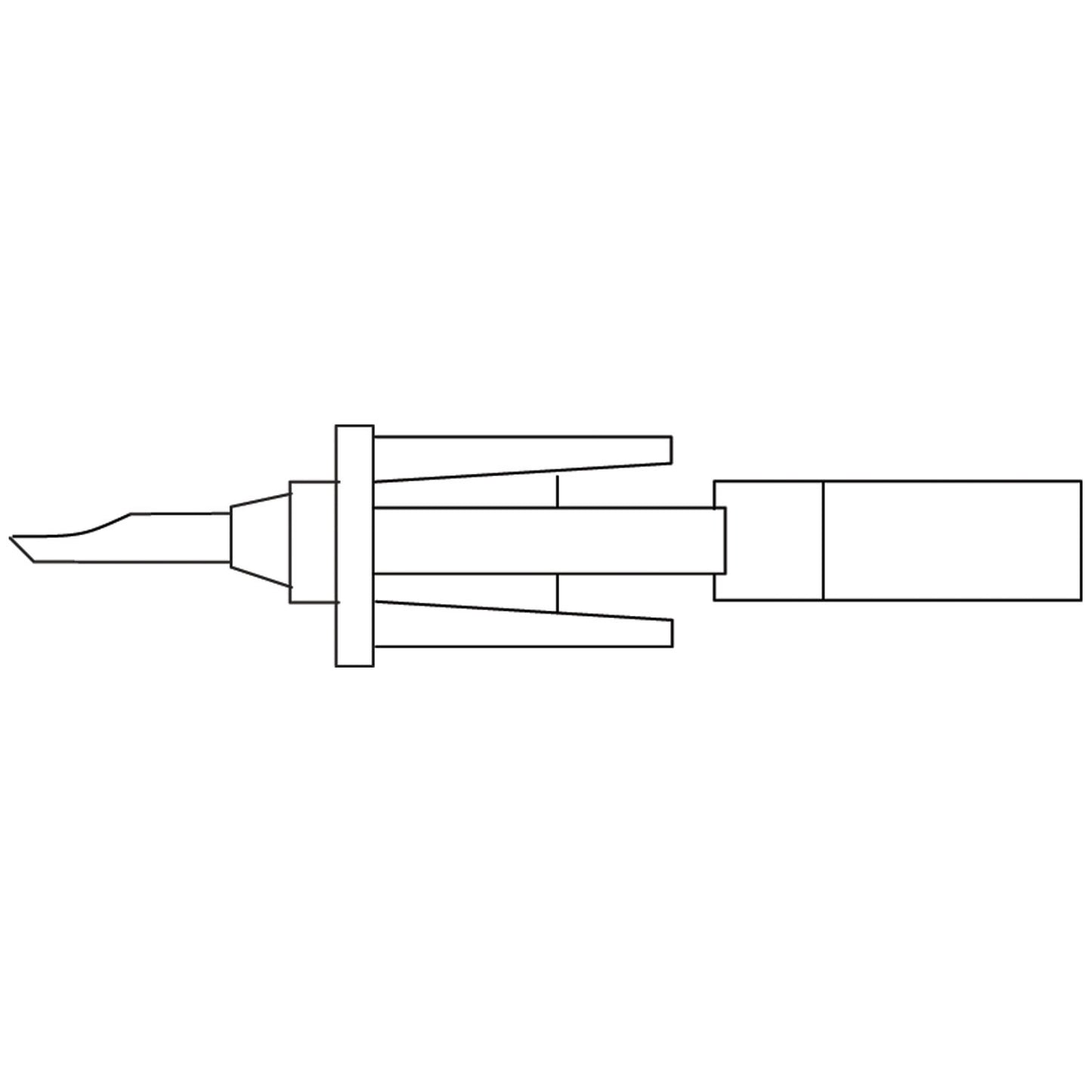 Non-Vented Spike Adapter, Permits Connection of a Vented IV Spike to a Semi-Rigid Plastic IV Container, Latex Free (LF), 24/cs (Rx) (Continental US+HI Only)