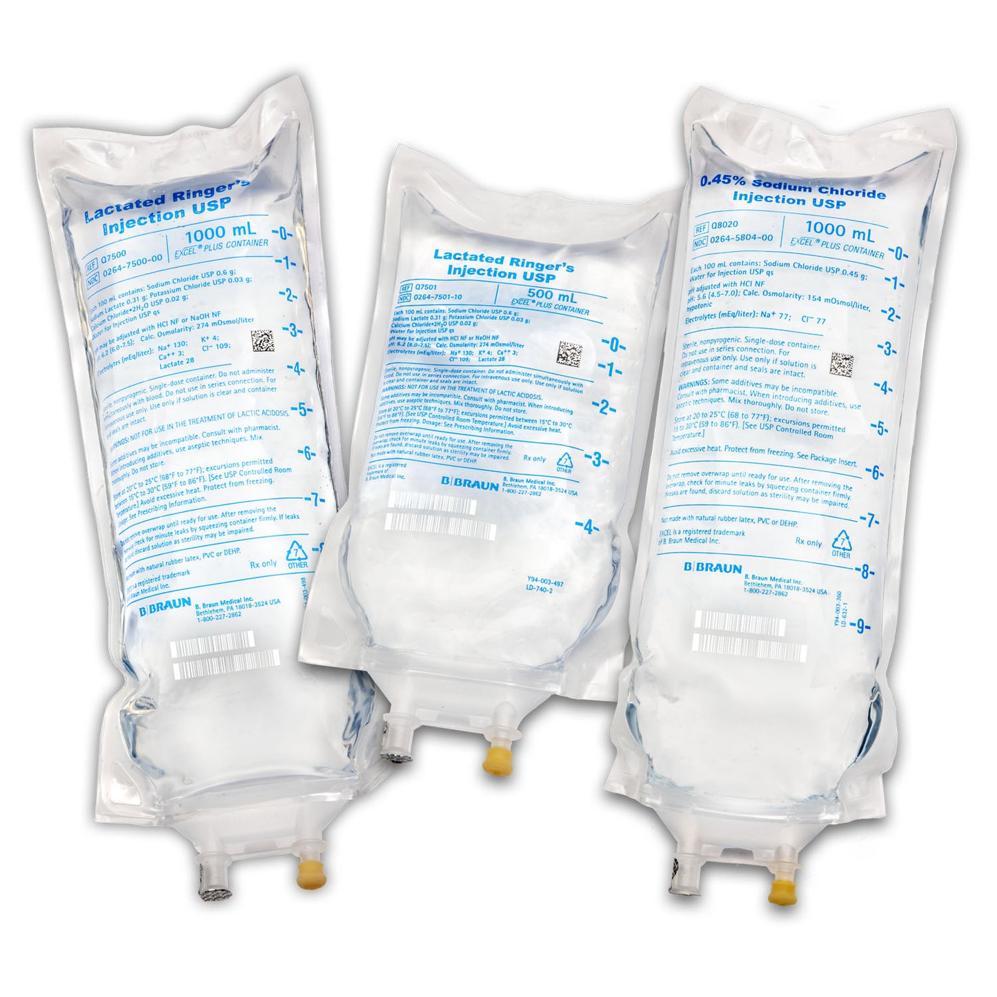 500mL Lactated Ringers Injections USP in Excel Plus IV Container (Rx) (Item is Non-Returnable), 24/cs (Continental US+HI Only, Excluding IN and ND)