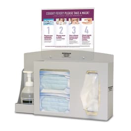 Respiratory Hygiene Bundle Station 202, Includes: Respiratory Hygiene Station RS001-0512 and Sign Holder MP-075