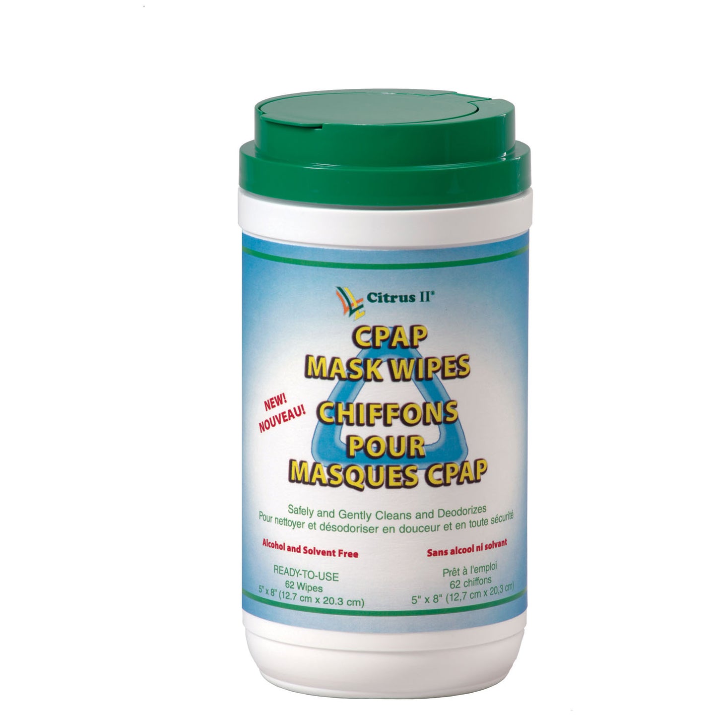Mask Cleaner, Wipes, 62 Count Pop-Up Canister, 12/cs (72 cs/plt)