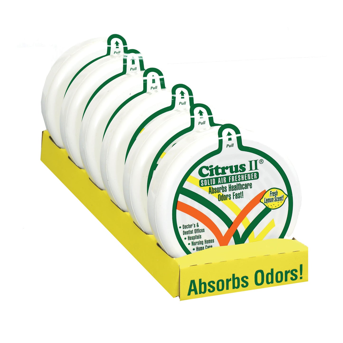 Air Freshener, 8 oz Solid, Lemon Scent, 12/cs