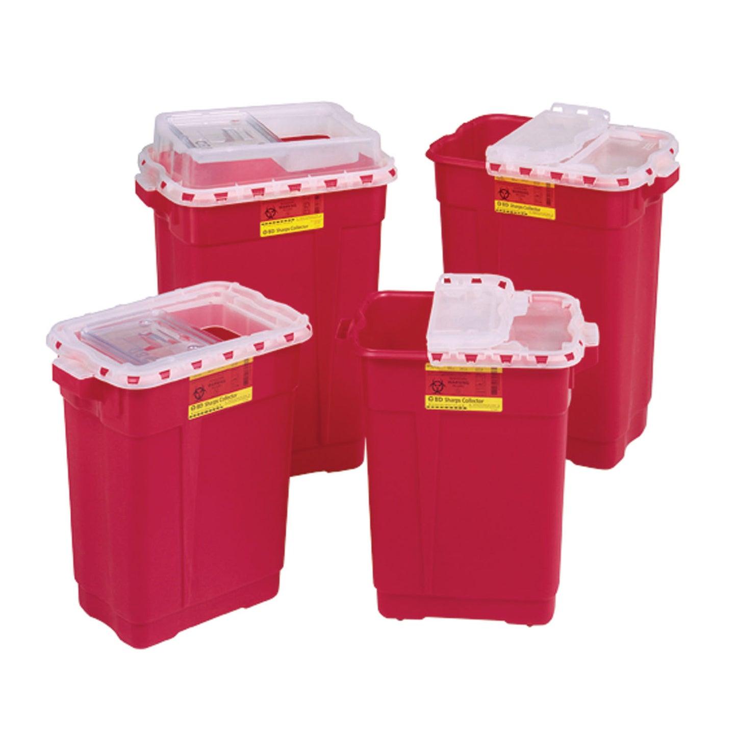 Sharps Collector, 9 Gal, Hinged Top, Red, 8/cs (8 cs/plt) (Continental US Only) (Drop Ship Requires Pre-Approval)