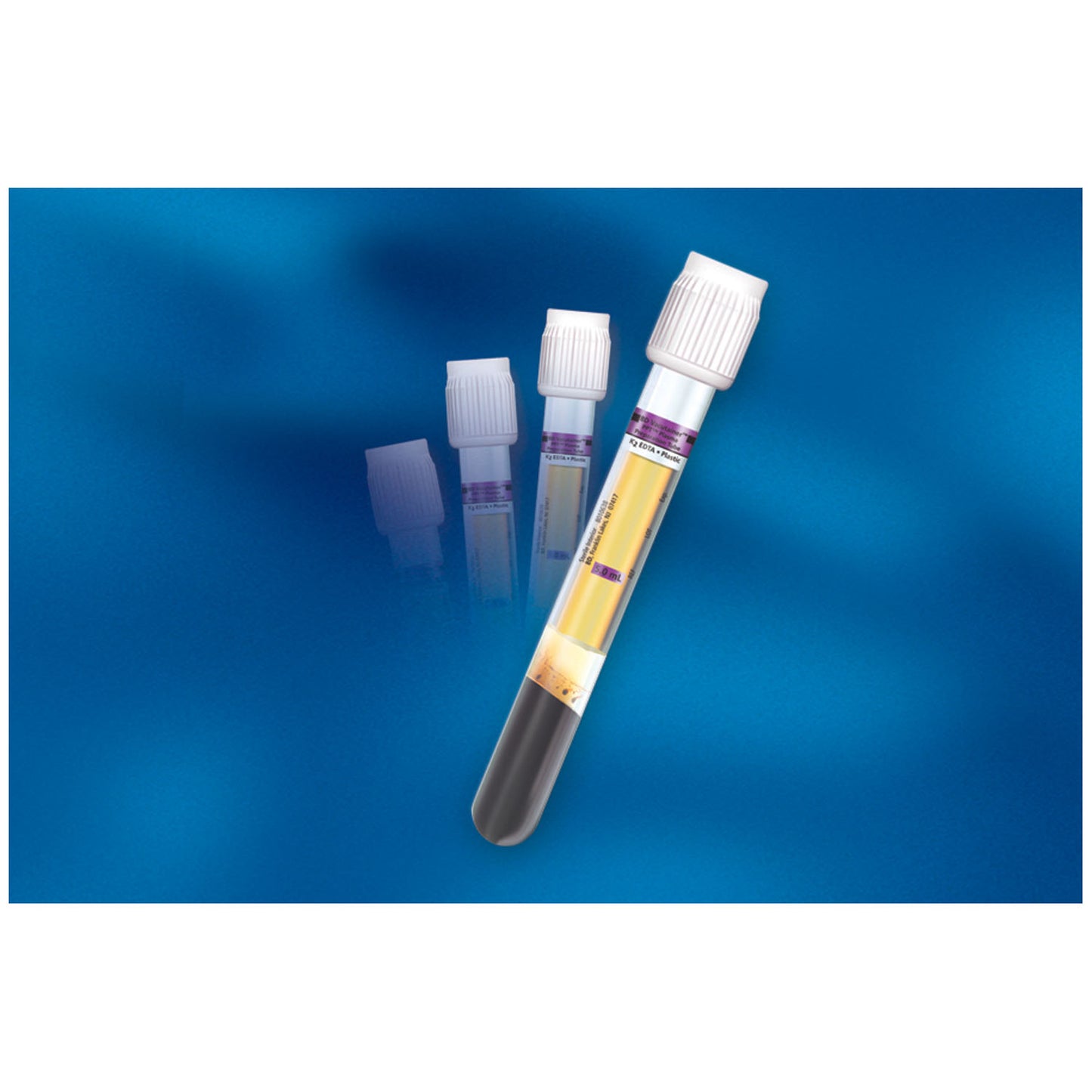 Plastic Tube, Hemogard Closure, 16mm x 100mm, 8.5mL, Pearl White, Mylar Label, K2EDTA, 100/bx, 10 bx/cs (Temp Sensitive; Non-Returnable) (Continental US Only) (Drop Ship Requires Pre-Approval)