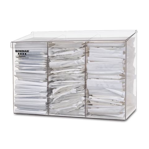 Bulk Dispenser, Triple Top Dispensing, Clear PETG (DROP SHIP ONLY)