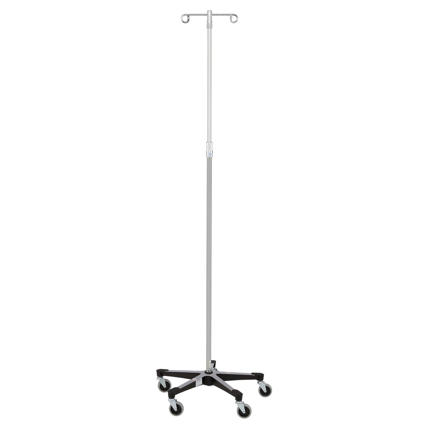 IV Stand, 2 Hook, 5 Leg Base On Casters (DROP SHIP ONLY)