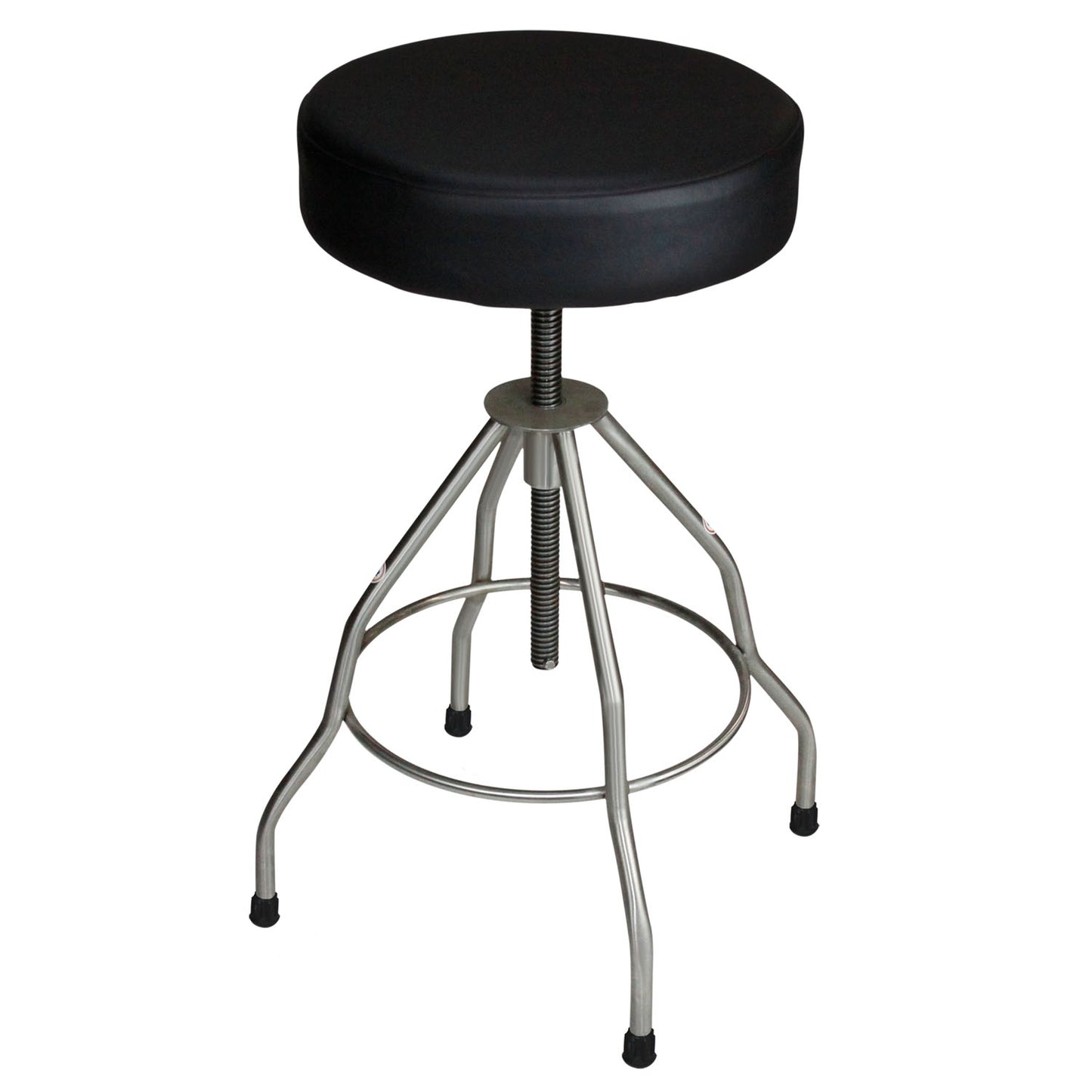 Passaic Revolving Stool, 15" Diameter, Upholstered Seat, Black, (4) Leg Base (DROP SHIP ONLY)