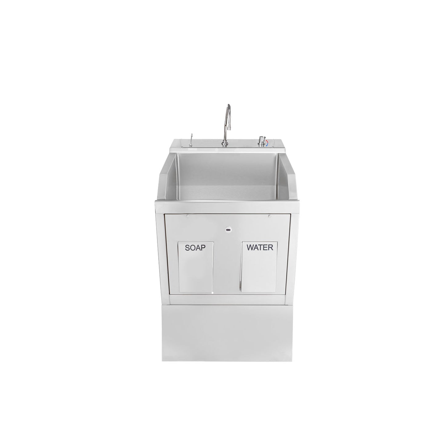 Lodi Scrub Sink, (1) Place, Pedestal Mounted, Knee Action Control, Soap Dispenser, Infrared Water Control (DROP SHIP ONLY)