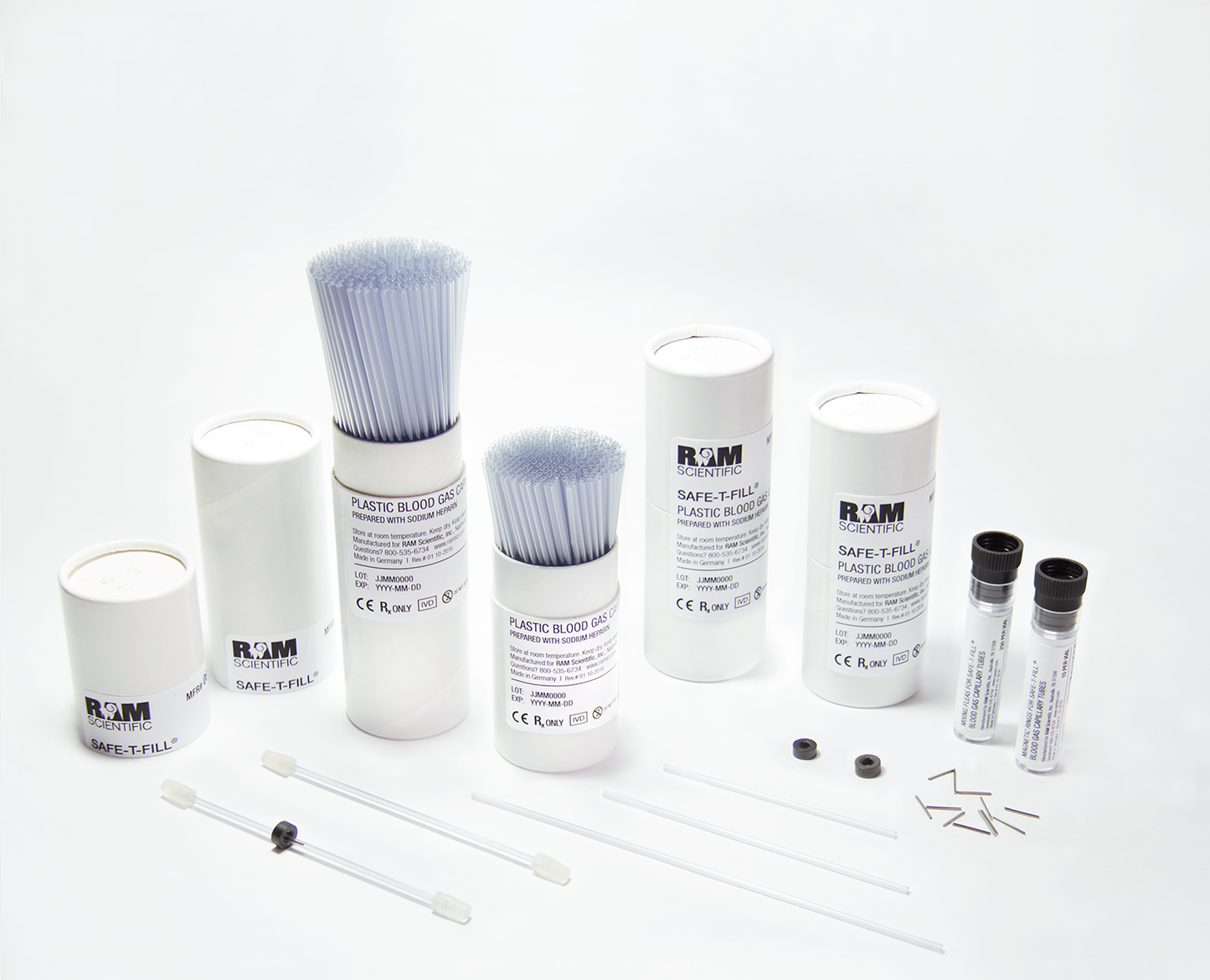 Blood Gas Capillary Tube, Sodium Heparin, 150L, 250/vial, 4 vial/pk (DROP SHIP ONLY)
