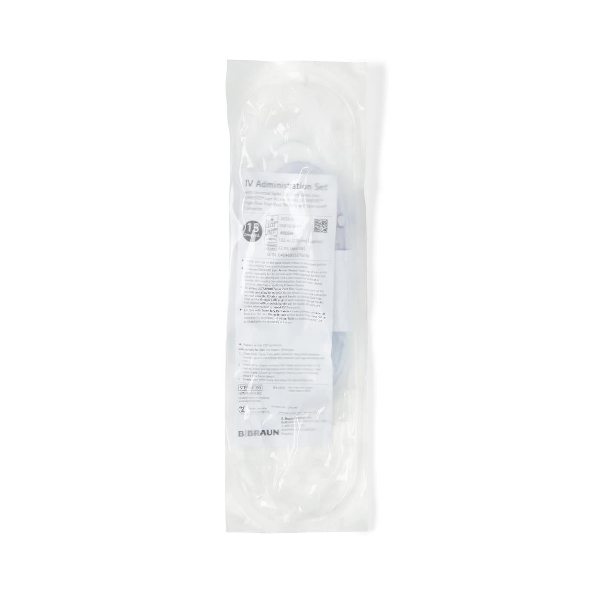 IV Administration Set, Caresite LAD, 122", 15 Drops, Sterile, 24/cs (Rx) (Item is Non-Returnable) (Continental US+HI Only, Excluding IN and ND)