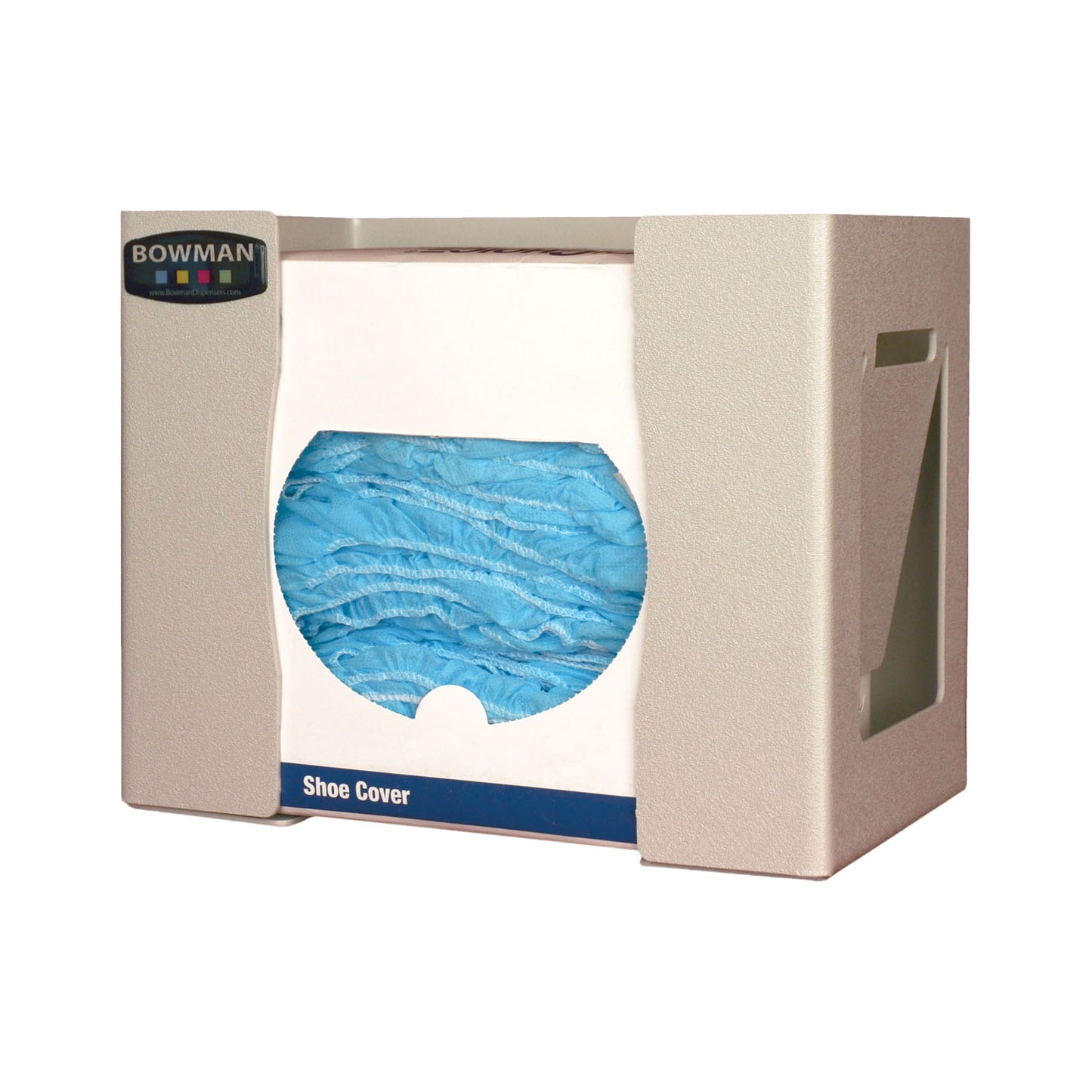 Protection Dispenser, Universal Boxed (Shoe Cover/Cap/Other), Holds a Variety of box sizes, Keyholes For Wall Mounting, Quartz ABS Plastic, 12_"W x 10 1/8"H x 7 5/8"D (available in a case of 4) (Made in USA)