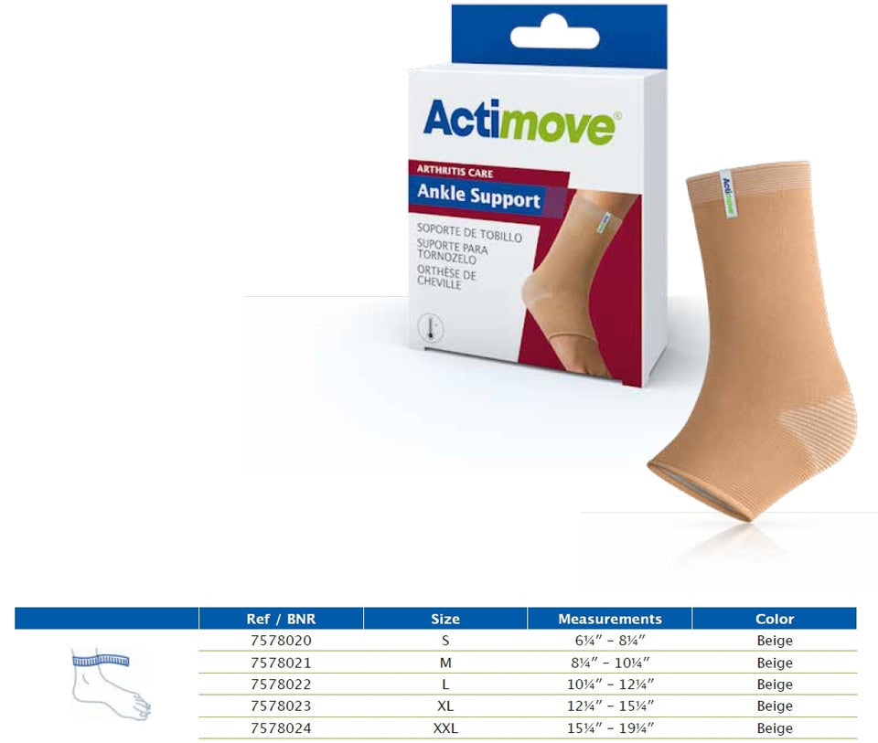 Actimove Arthritis Ankle Support, 11-1/2" - 12-3/4", 2X-Large, Beige (Continental US Only)