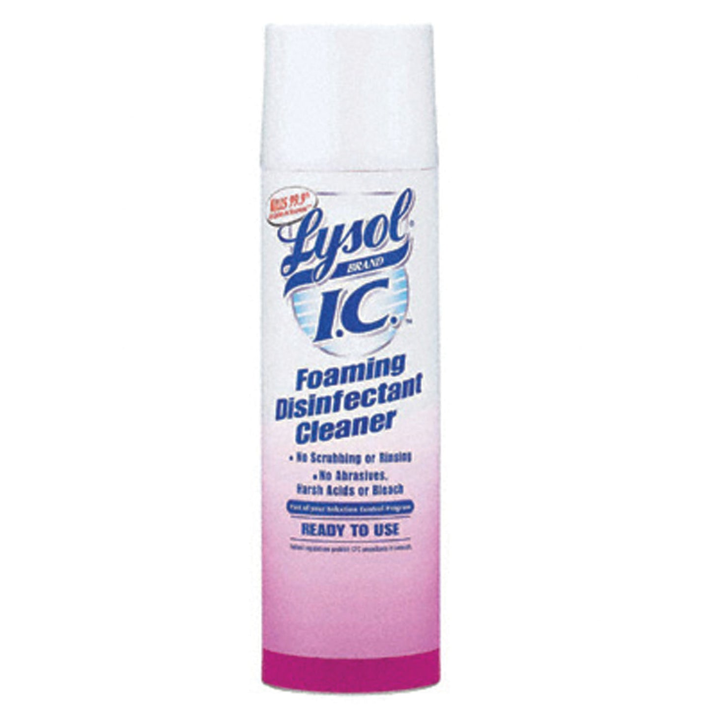 Lysol I.C. Foaming Cleaner Spray, 24 oz, 12/cs (DROP SHIP ONLY) ($1250 Minimum Order Mix & Match with Prepaid Freight to Remain at $1250) (Freight Added to Any Order Outside of Bunzl's Delivery Area)
