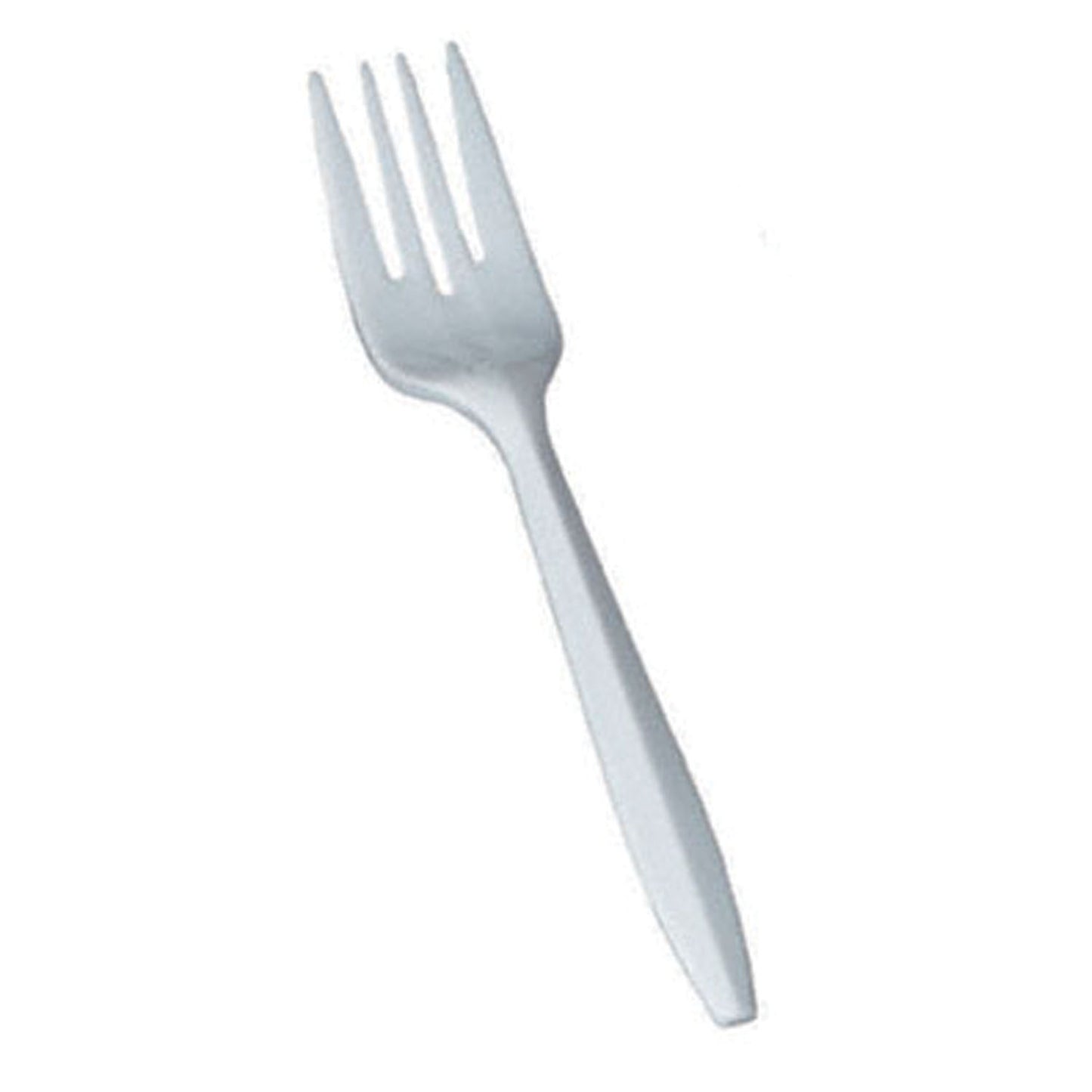 Plastic Forks, Medium, White, Bulk, P/P, 1000/cs (DROP SHIP ONLY) ($1250 Minimum Order Mix & Match with Prepaid Freight to Remain at $1250) (Freight Added to Any Order Outside of Bunzl's Delivery Area)
