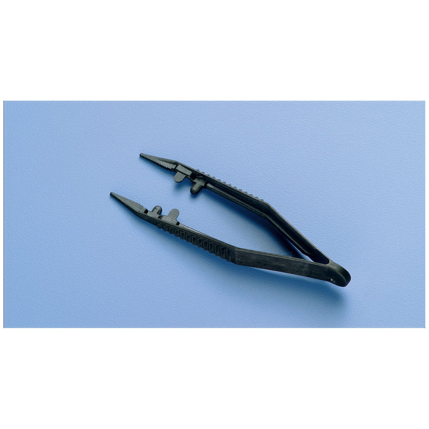 Deluxe Plastic Posi-Grip Forceps, 4", Sterile, 100/cs