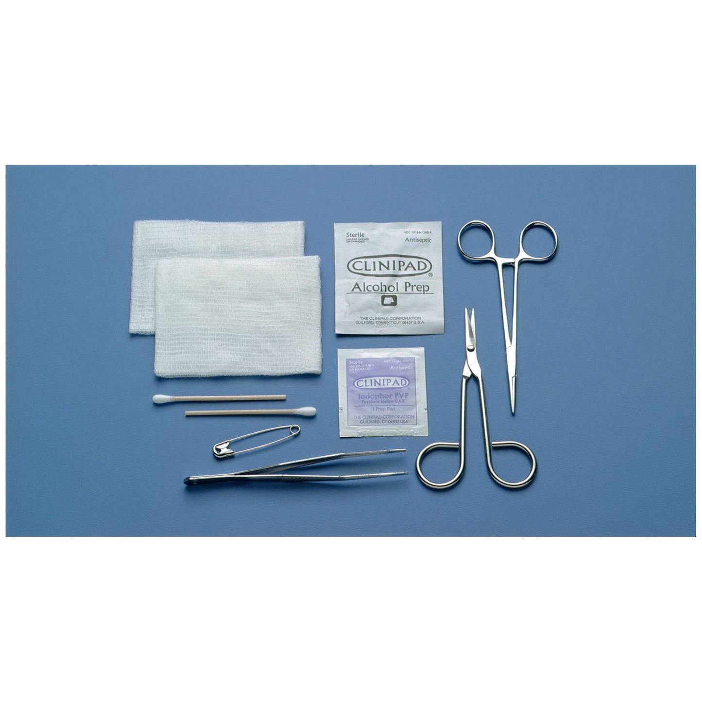 Tray, 4_" Sharp/ Sharp Scissors & Straight 5" Mosquito Hemostat, Sterile, 20/cs (US Only)