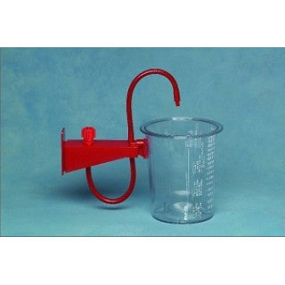 Medi-Vac Semi-Rigid Polycarbonate Suction Canister with Extended Bracket, 1500cc, 1/cs (Made to Order; Manufacturer Est. 4Wk Leadtime) (Continental US Only)