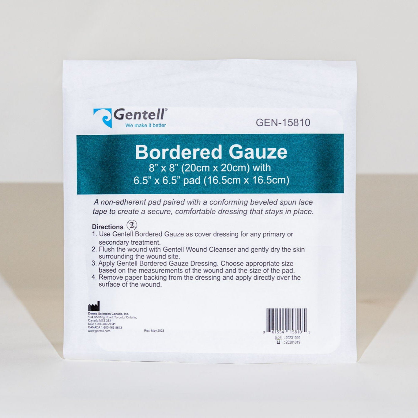 Bordered Gauze, 8" x 8", Dressing, 100/cs