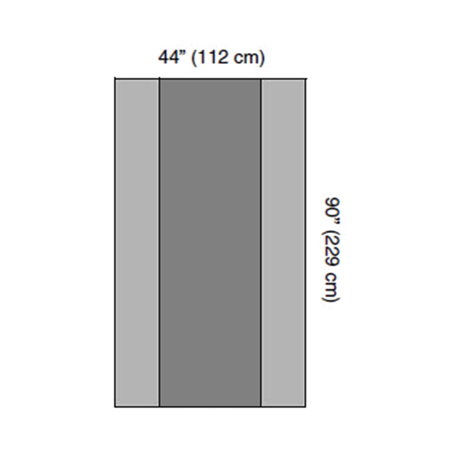 Cover, Table with Reinforced Back, 44 x 90, 22/cs (Continental US Only)