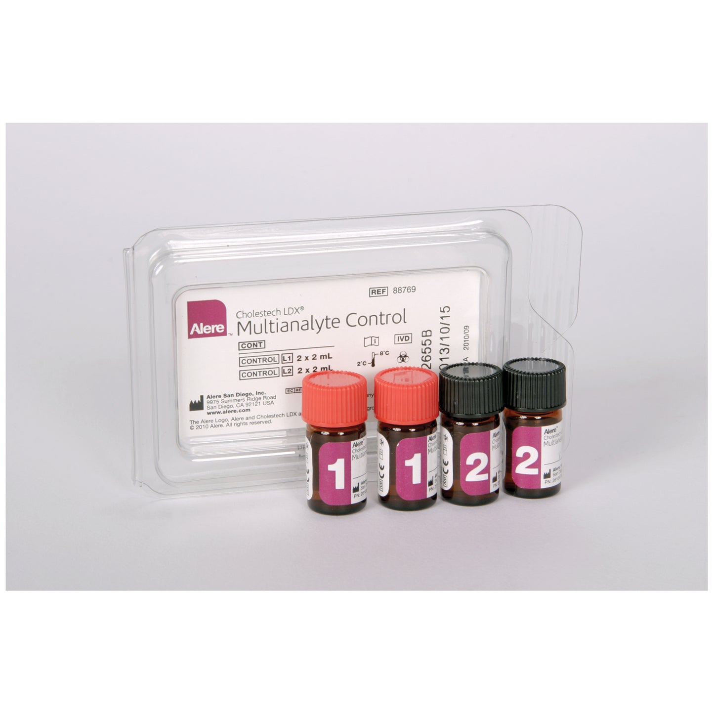 Multianalyte Controls, Lipid/ Glucose/ ALT/ AST, Level 1 & 2 Set of 2, 2mL (Continental US+HI Only) (DROP SHIP ONLY) (For Authorized Dealers Only) (Short-Dated, Minimum Expiry Lead is 60 days; Non-Returnable)) (Ships on ice)