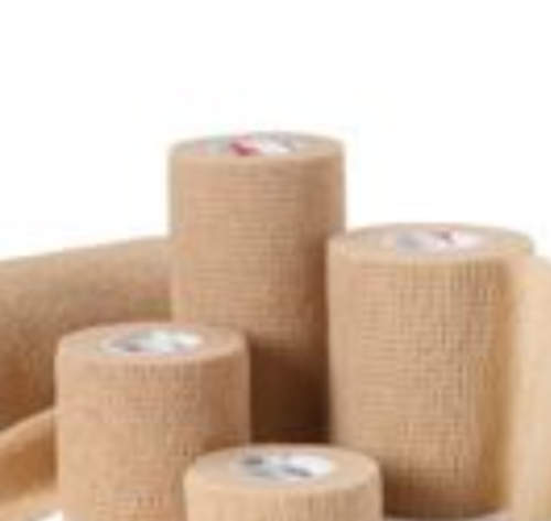 Self-Adherent Cohesive Bandage, 6" x 5yd Roll, Tan, Latex, Non-Sterile, 12 rl/bx, 6 bx/cs (Continental US Only)