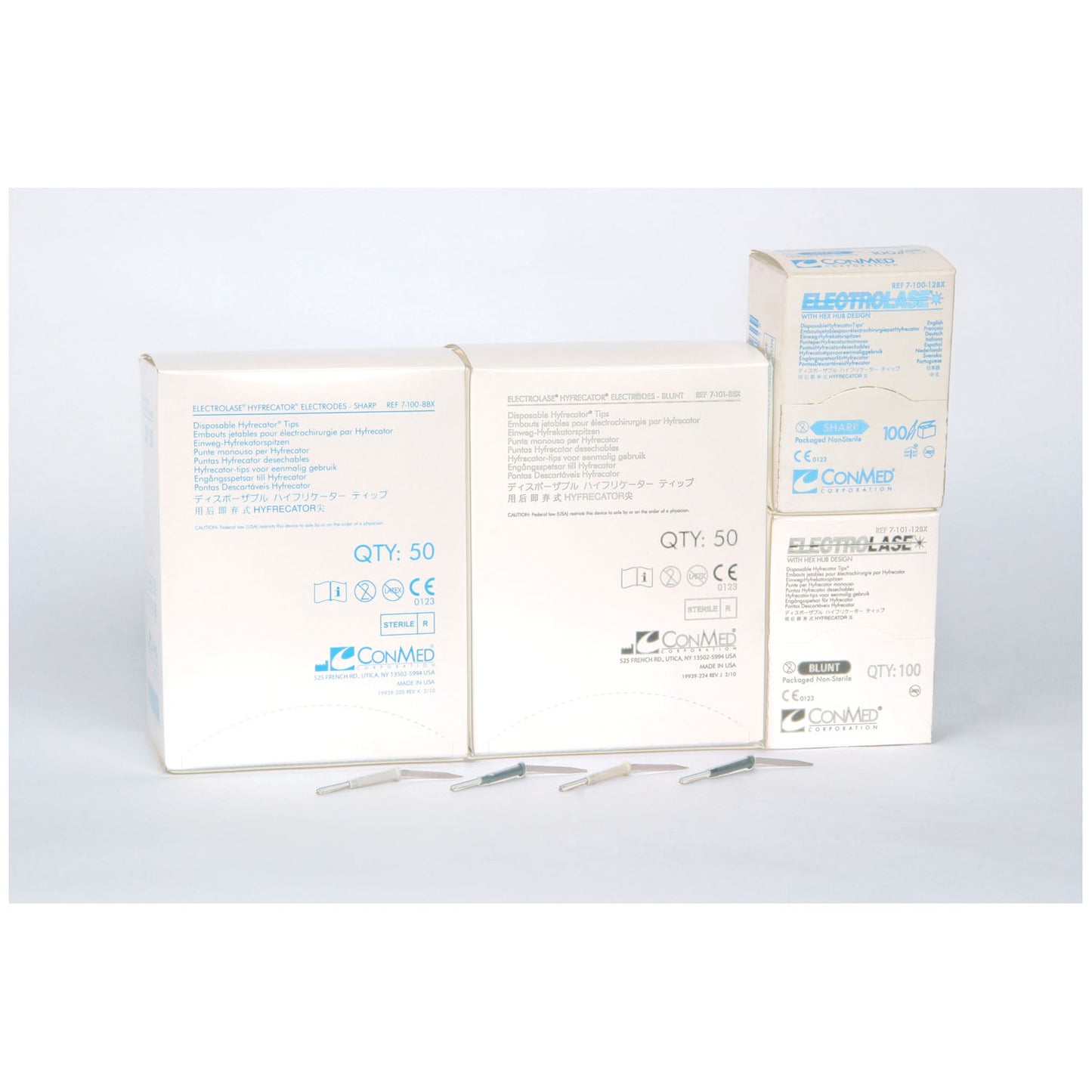 Blunt Tips Ideal For Broad Based Coagulation Procedures, Dark Gray Plastic Base, Sterile, 50/bx
