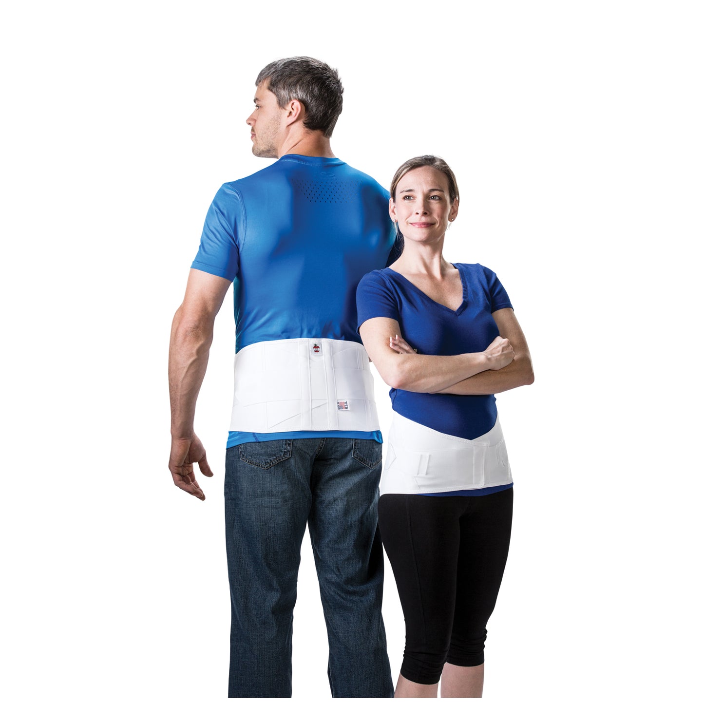Lumbosacral Support, Dual Pull White, X-Large (43" - 47") (080237)