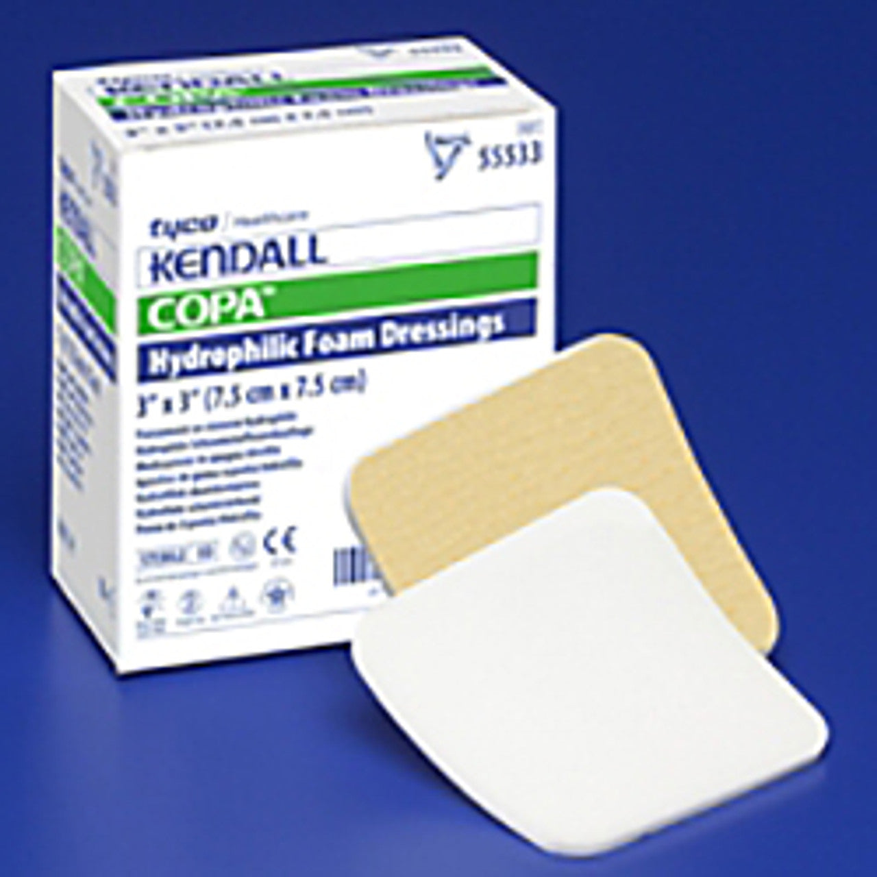 Foam Wound Dressing, 3_" x 3", Fenestrated, 10/bx, 5 bx/cs (Continental US Only)
