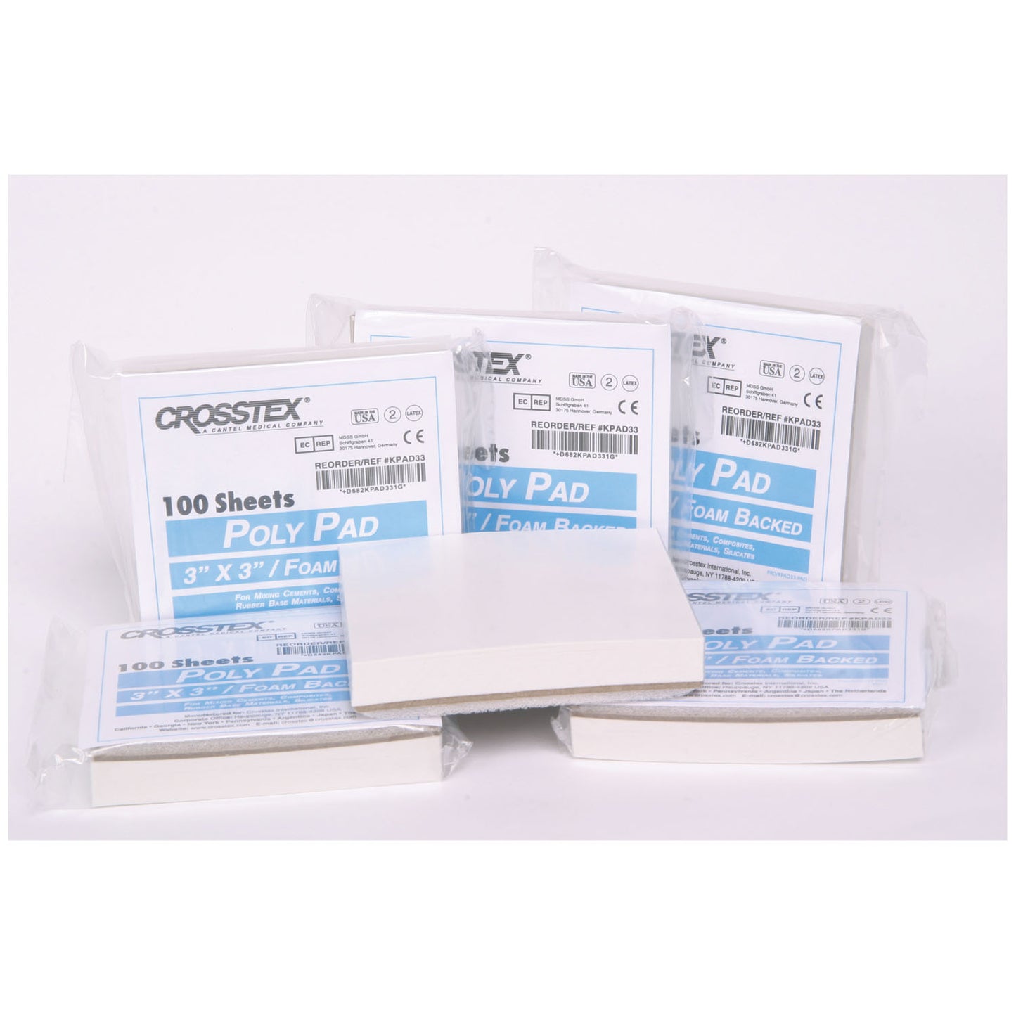 Pad, 3" x 3", 100/pad, 6 pads/pk