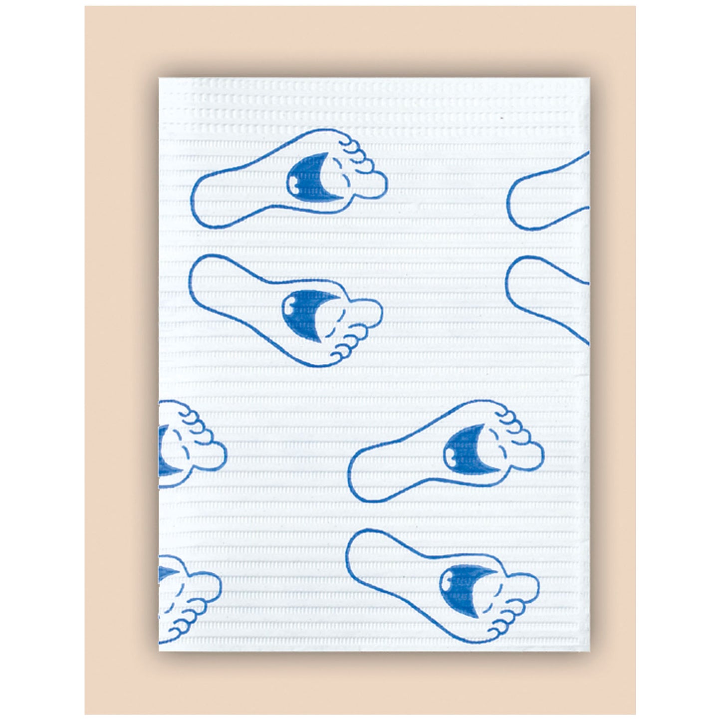 Towel, 3-Ply Paper, 19" x 13", Happy Feet, 500/cs
