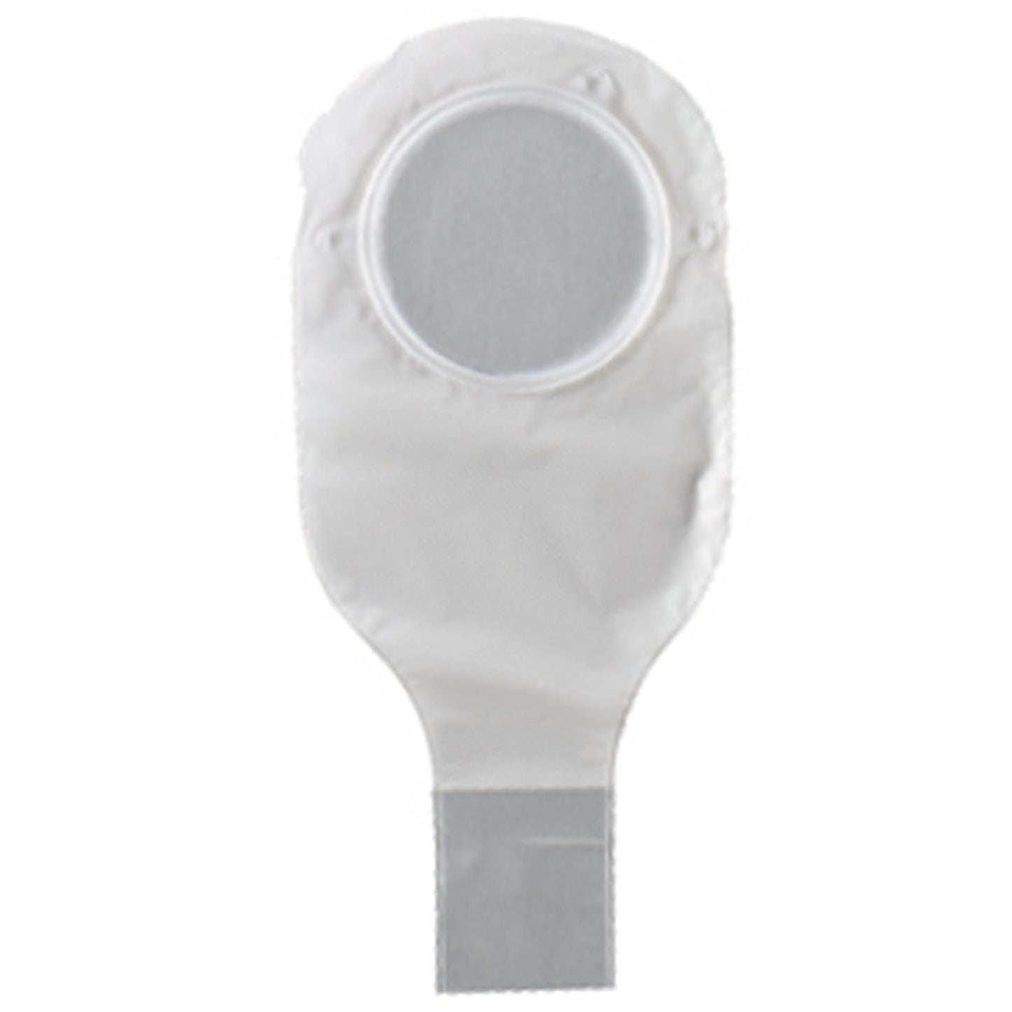 Drainable Pouch, 2-Piece, 14", 1-Sided Comfort Panel, Tail Clip, Transparent, 4" Flange, 10/bx (Continental US Only)