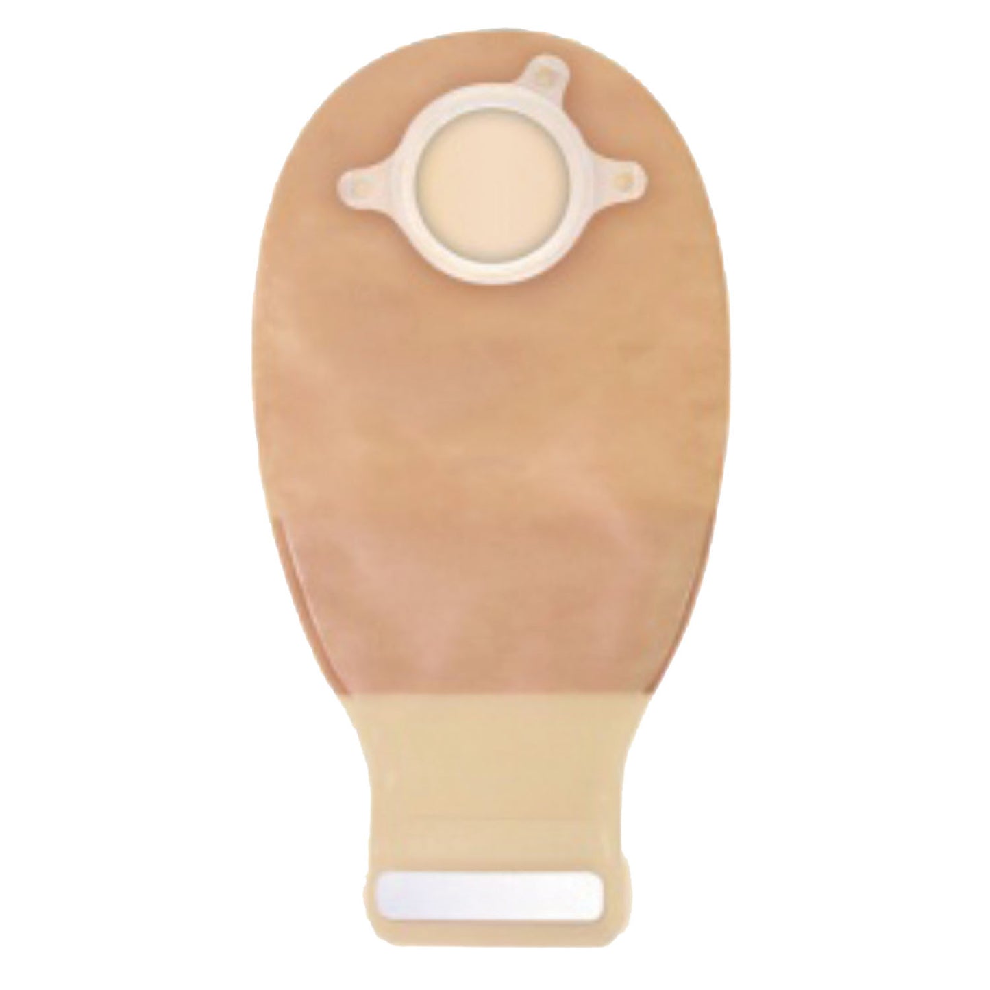 Closed-End Pouch, 12", 2-Sided Comfort Panel, Tail Closure, Filter, Tan, 2 1/4" Flange, 10/bx (Continental US Only)