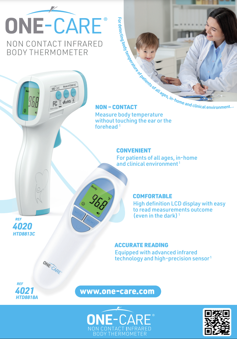 Thermometer, Non-Contact, Infrared, HTD8818A, 1/bx