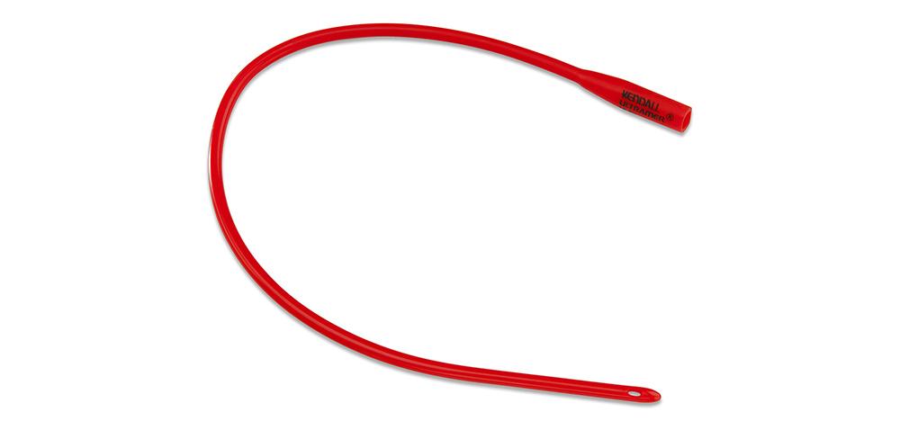 Dover Robinson Red Rubber Urethral Catheter, Smooth, Rounded Tip, 24FR, Latex, 100/cs (Continental US Only)