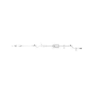 IV Administration Set, (2) Caresites, 125", 24/cs (Rx) (Continental US+HI Only)