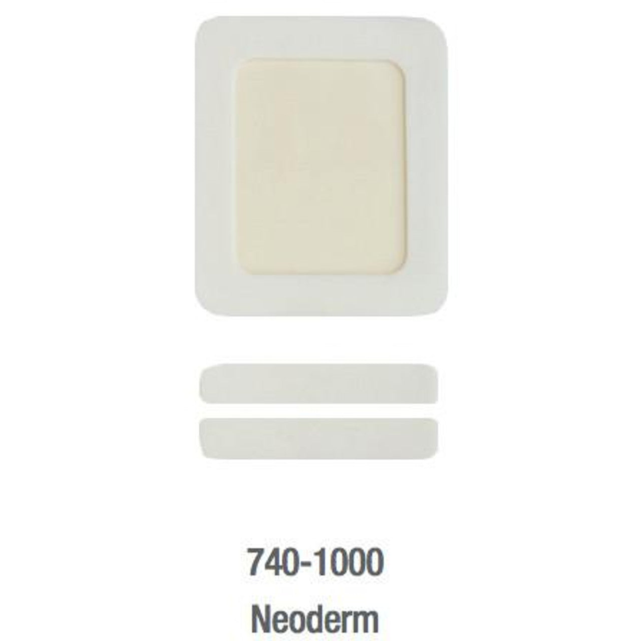 NeoDerm Adhesive Foam Border Transparent Dressing, 2" x 3", 100 pouches/bx, 5 bx/cs
