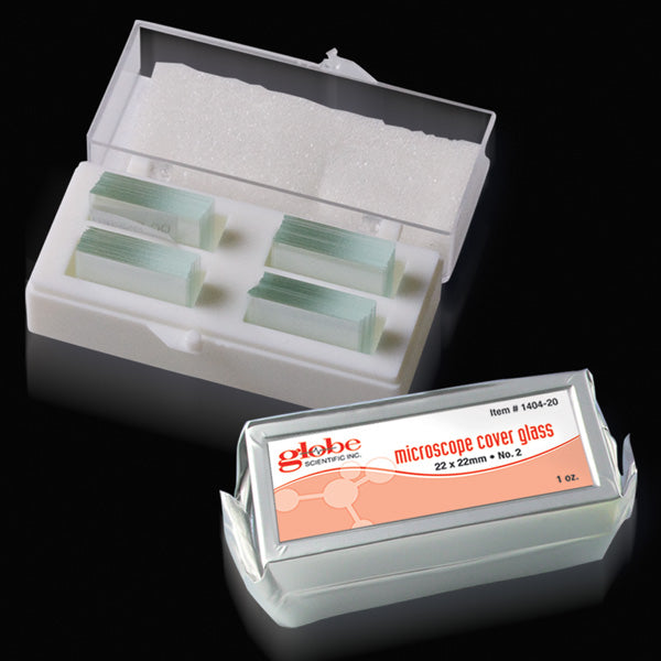 Cover Glass, 0.21mm Thickness, 22 x 22mm, 10/bx
