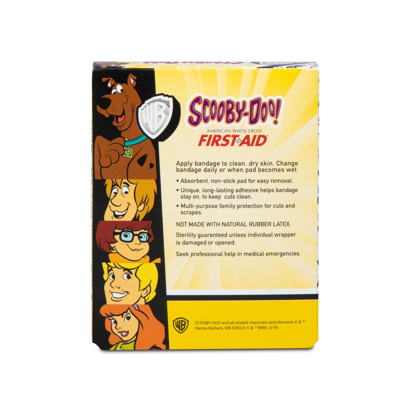 Adhesive Bandage, Scooby Doo, 7/8" Spot, Sterile, 100/bx, 24 bx/cs (Item is not authorized to be sold in any direct-to-consumer platform or retail space which includes, but is not limited to, Amazon, Walmart, or any other platform or store that is considered retail)