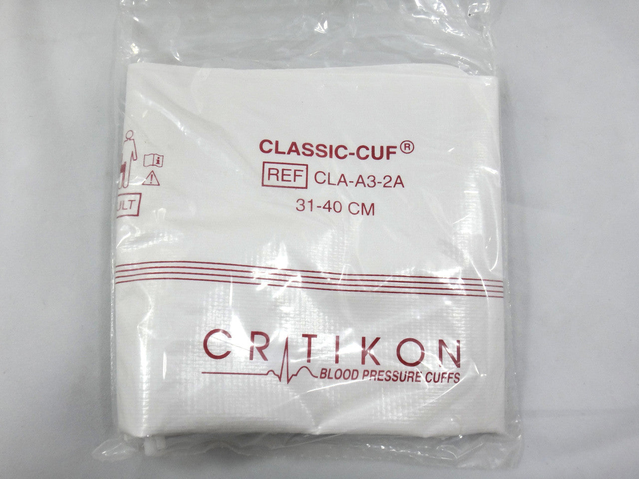 Cuff, Large Adult Long, 2-Tube Dinaclick Connector, Rose, 20/pk (Continental US Only)