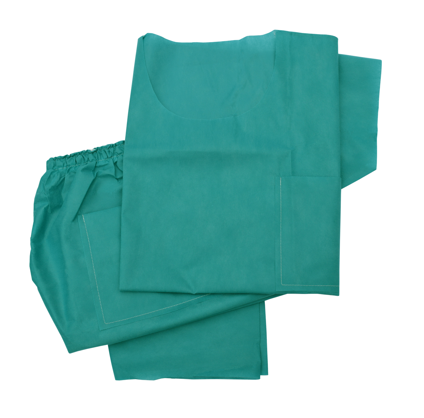 Scrub Shirt, Disposable, Large, Short Sleeve, SMS, Latex Free (LF), Green, 1/bg, 50 bg/cs (DROP SHIP ONLY)