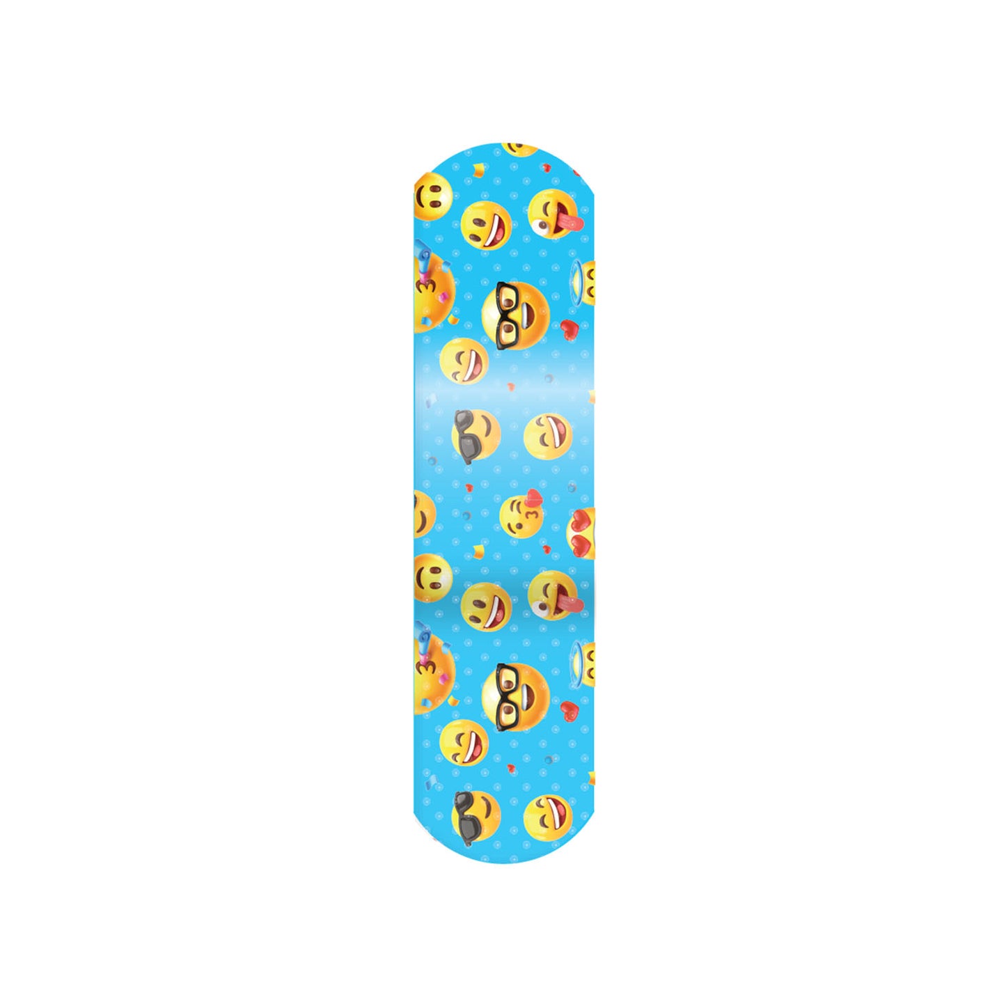 Stat Strip Adhesive Bandage, Emoji Design, _" x 3", 100/bx, 12 bx/cs