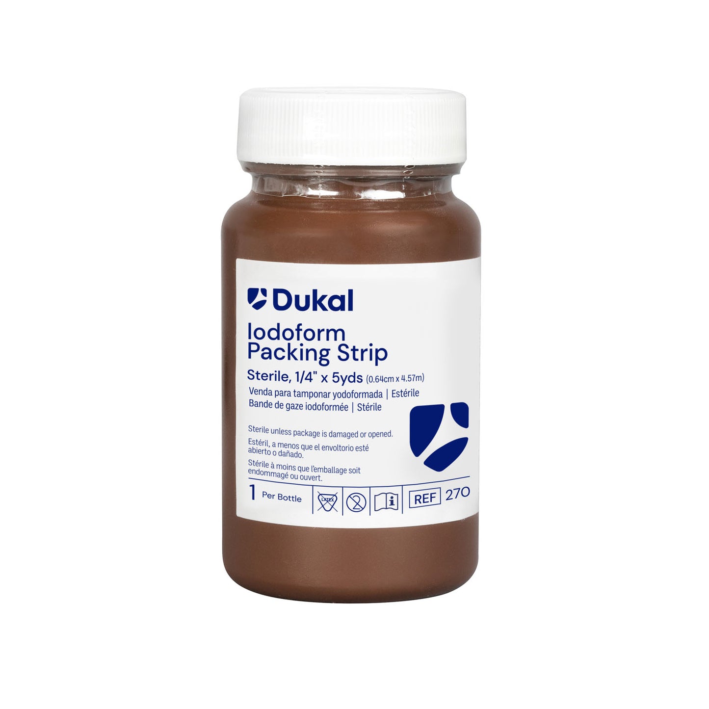 Iodoform 5% Packing Strips, _" x 5 yds, Sterile, 1/btl, 12 btl/bx