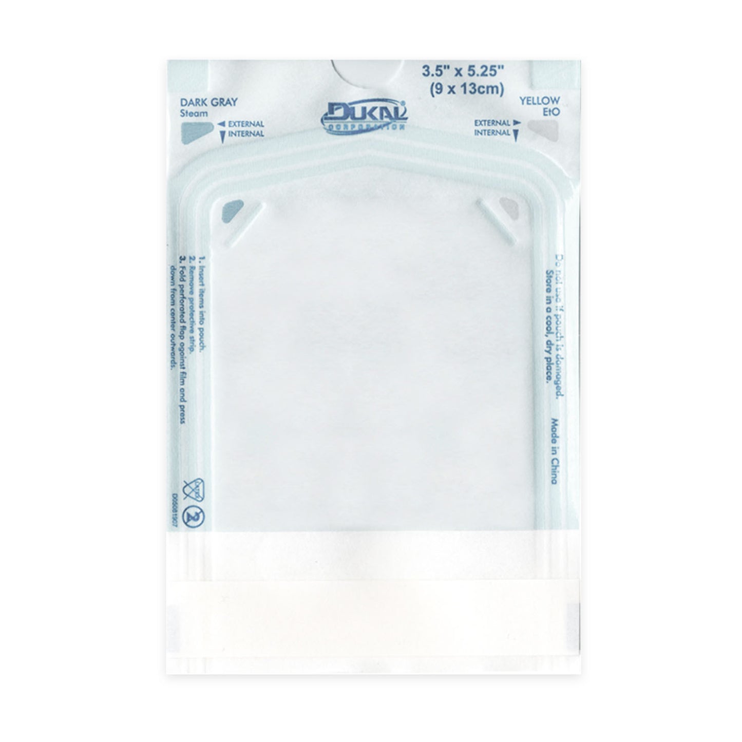 Sterilization Pouches, 3.5" x 5.25", 200/bx, 30 bx/cs (48 cs/plt)