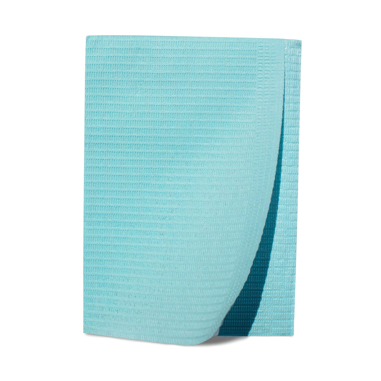 Patient Bibs, 2-Ply Tissue/ 1-Ply Poly, 13" x 18", Blue, 125/pk, 4 pk/cs (48 cs/plt)
